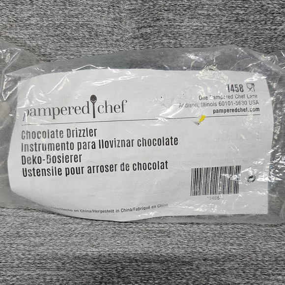 NEW Pampered Chef Icing Chocolate Drizzler 1458 Cookie Candy Decorating Tool - Picture 1 of 2